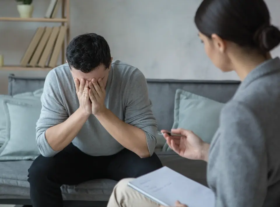Professional psychologist counselling a client for anxiety, stress and emotional well-being in Kharghar